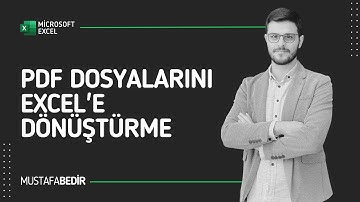 PDF Dosyalarını Excel