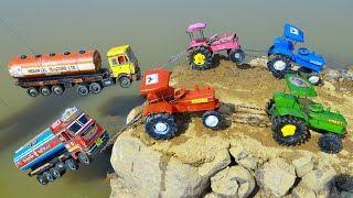 Cartoon Video Volvo Dumper Accident Pulling Jcb 3Dx John Deere Sonalika Kubota Hmt Tractor ? Cstoy