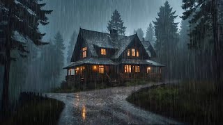 Relaxation Video The Sound Of Heavy Rain For Deep Sleep, Falling Asleep Quickly, Study, Focus, Relax