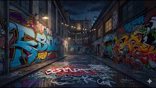 🌧️ Urban Rain Wallpaper ☔ | Relaxing Graffiti Street Ambience for Streams & Decoration (4K)