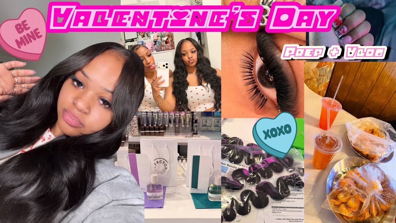 VALENTINE’S DAY Prep + Vlog | seafood date, game day, custom perfume in atl, self-care | DeNiaJanae💟
