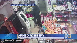 Police searching for 2 suspects in connection with armed robbery in Southwest Philly