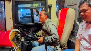 2 SUGENG RAHAYU BUSES FROM CILACAP TEAM NEARLY COLLIDE, CONDUCTORS SCRAMBLE TO ORGANIZE THE STRAT...