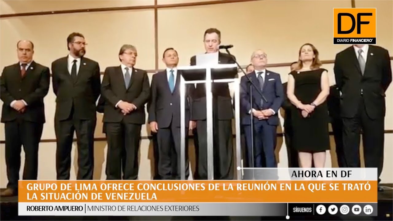 Grupo de Lima exhorta a la ONU a tomar acciones y rechaza intervención ...