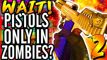 HOW ARE WE ALIVE?!? - Call of Duty WaW Defense Pistols Only Modded Custom Zombies Map Finale
