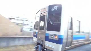 【213系】中庄駅発車