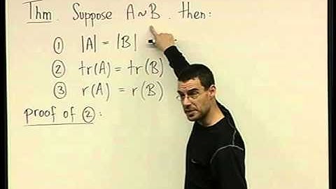 61 -  Properties of similar matrices