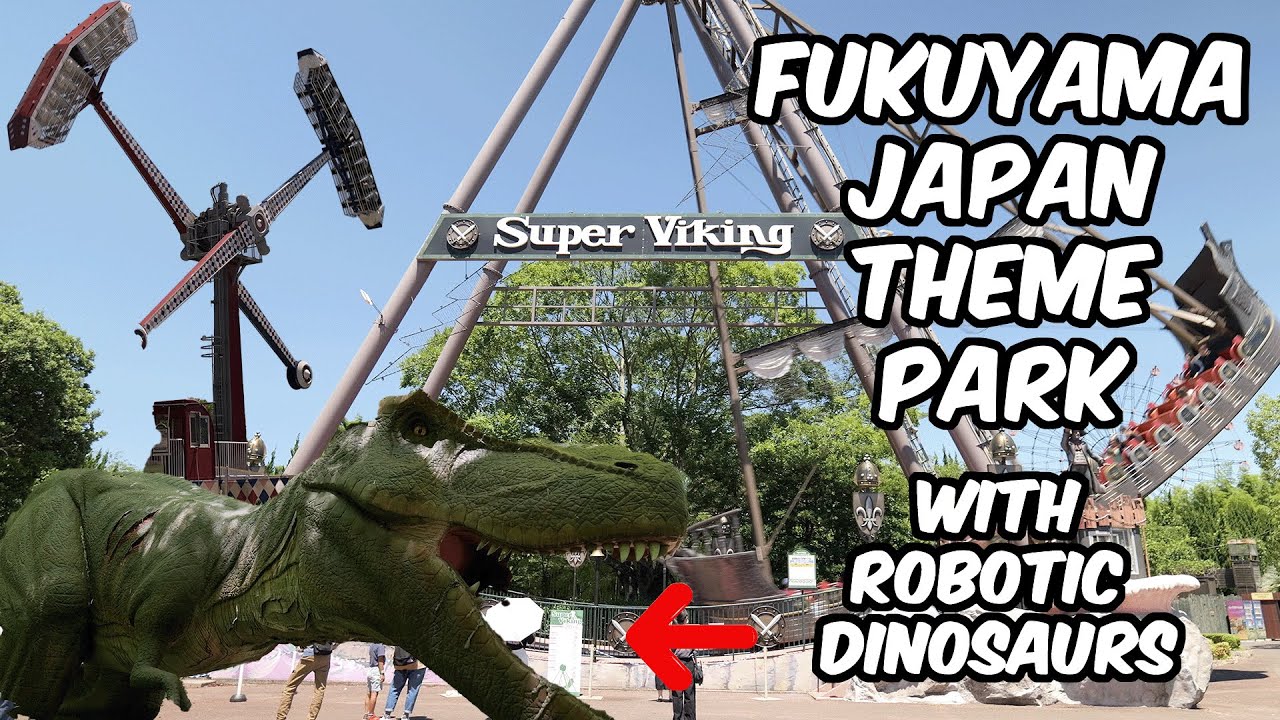 Fukuyama Japan Theme Park with Dinosaur Robots