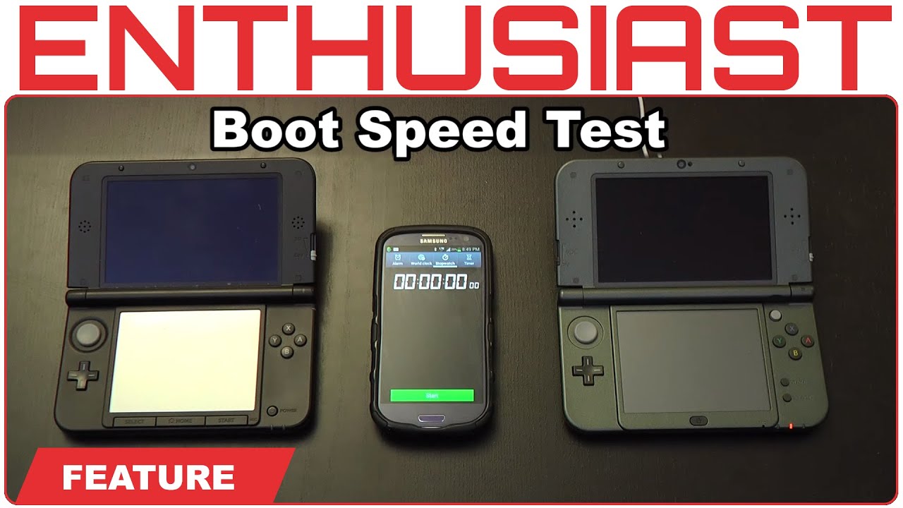 Nintendo 3DS XL Speed Test Comparison -