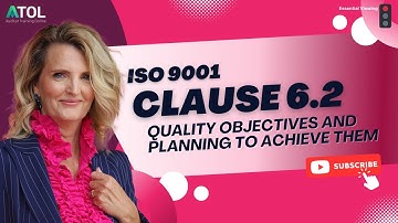 ISO 9001 Clause 6.2 Quality Objectives and Planning to Achieve Them | Auditor Training Online