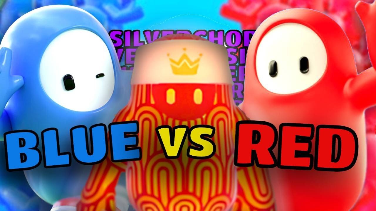 Chill Fall Guys LiveStream! Color wars, Red🟥 vs Blue🟦! - YouTube