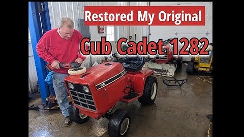 Restored My Original Cub Cadet 1282