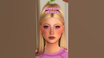 FIRST VS LAST SIM OF 2022 | The Sims 4 #shorts #thesims #sims4 #createasim
