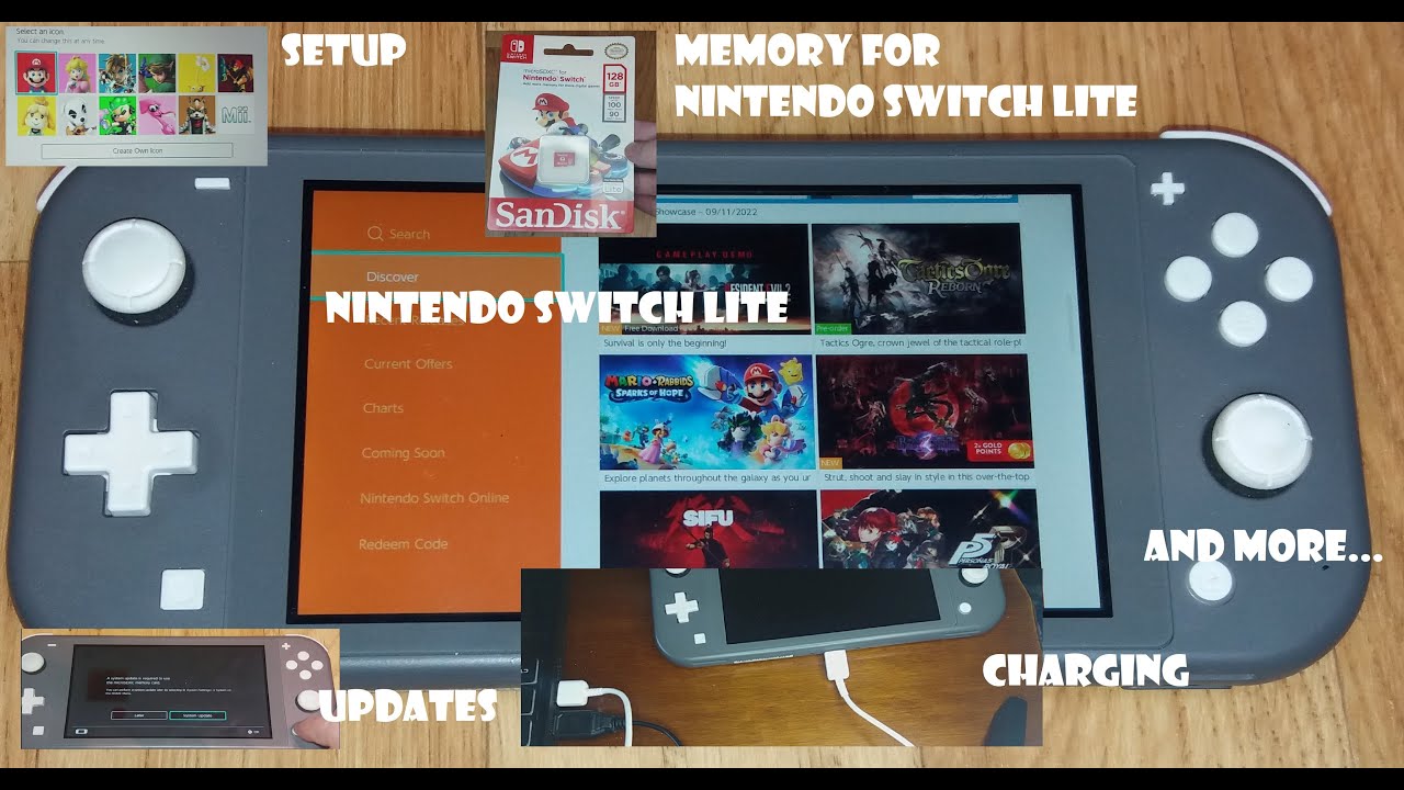 Nintendo Switch Lite Setup Updates Memory Card and other things YouTube