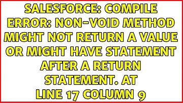 Compile Error: Non-void method might not return a value