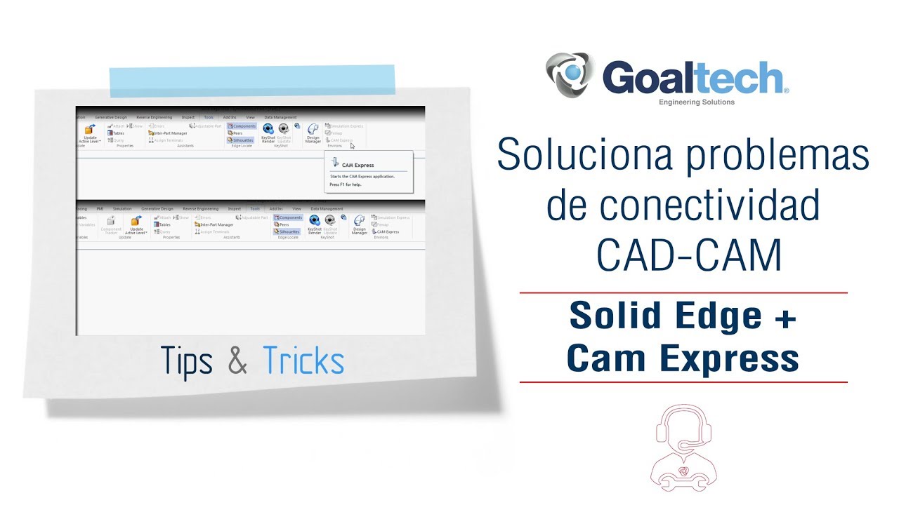 Soluciona problemas de conectividad CAD-CAM (SolidEdge + Cam Express ...