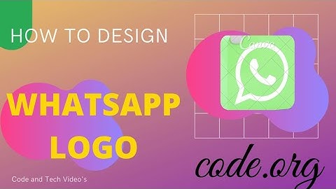 How To Design A WhatsApp Logo in Artist Lab Code.org #techandcode #learntocode