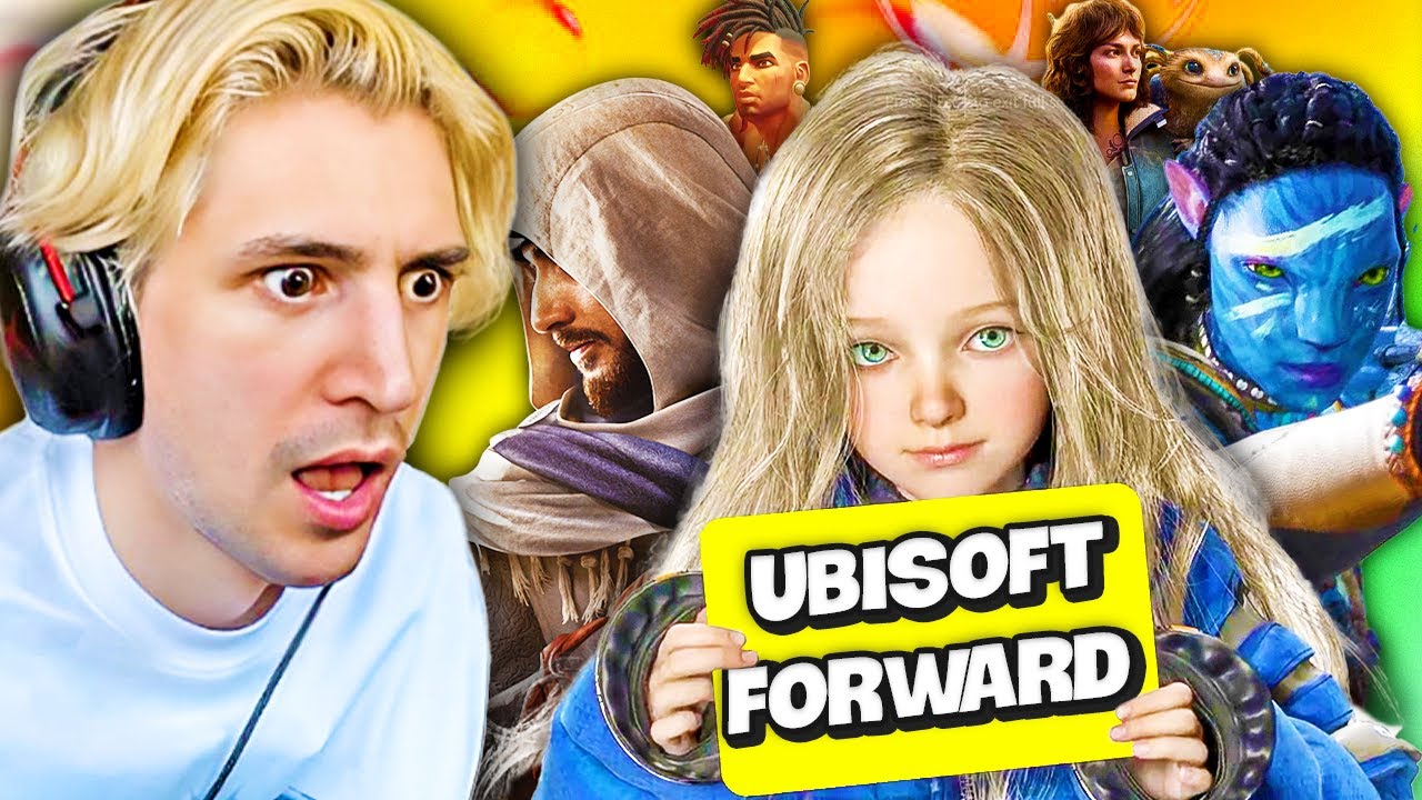 xQc Reacts to NEW Game Trailers Ubisoft Forward 2023 YouTube