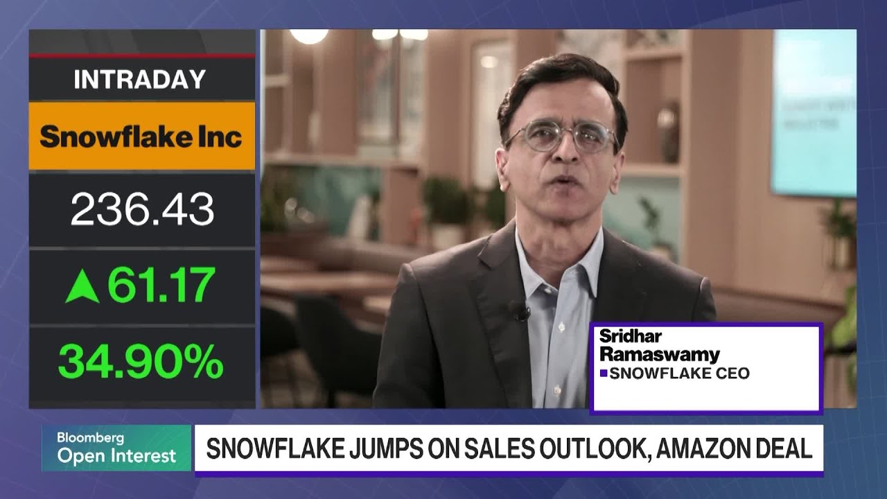 Snowflake CEO Weighs In on Sales Outlook, Signing Billion Deal With Amazon Snowflake CEO Weighs In on Sales Outlook, Signing Billion Deal With Amazon