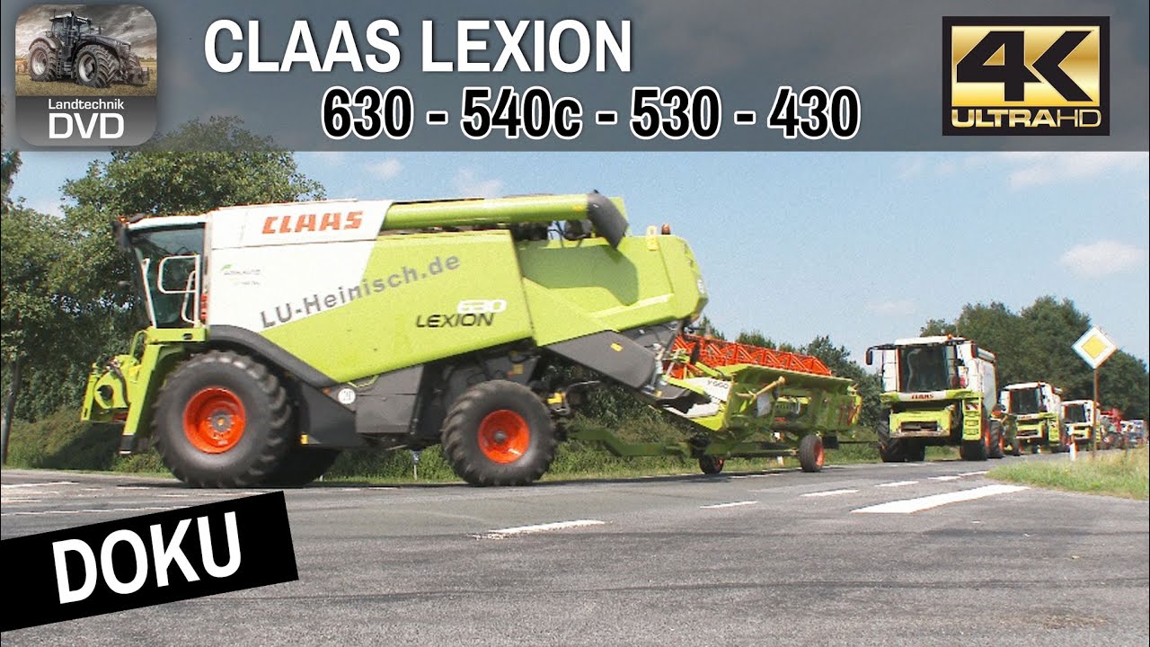 DOKU - 4x CLAAS LEXION 630 - 540c - 530 - 430 Ackervision Vol. 3 - Getreideernte 2025