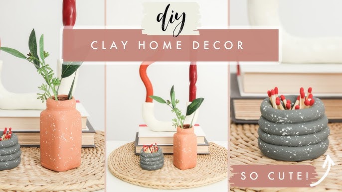 How to Glaze Air Dry Clay Bowls 