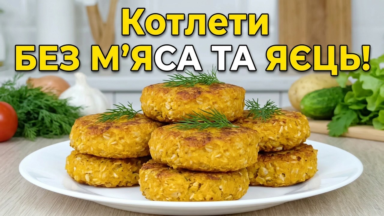 Готую в піст тільки так! Котлети без яєць