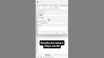 Aprenda usar macros no Excel! | #shorts