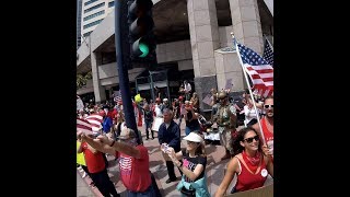 San diego "freedom rally" 04/18/2020 protest against stay at home
order