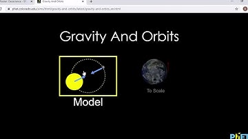 Tips for how to use Gravity And Orbits PhET