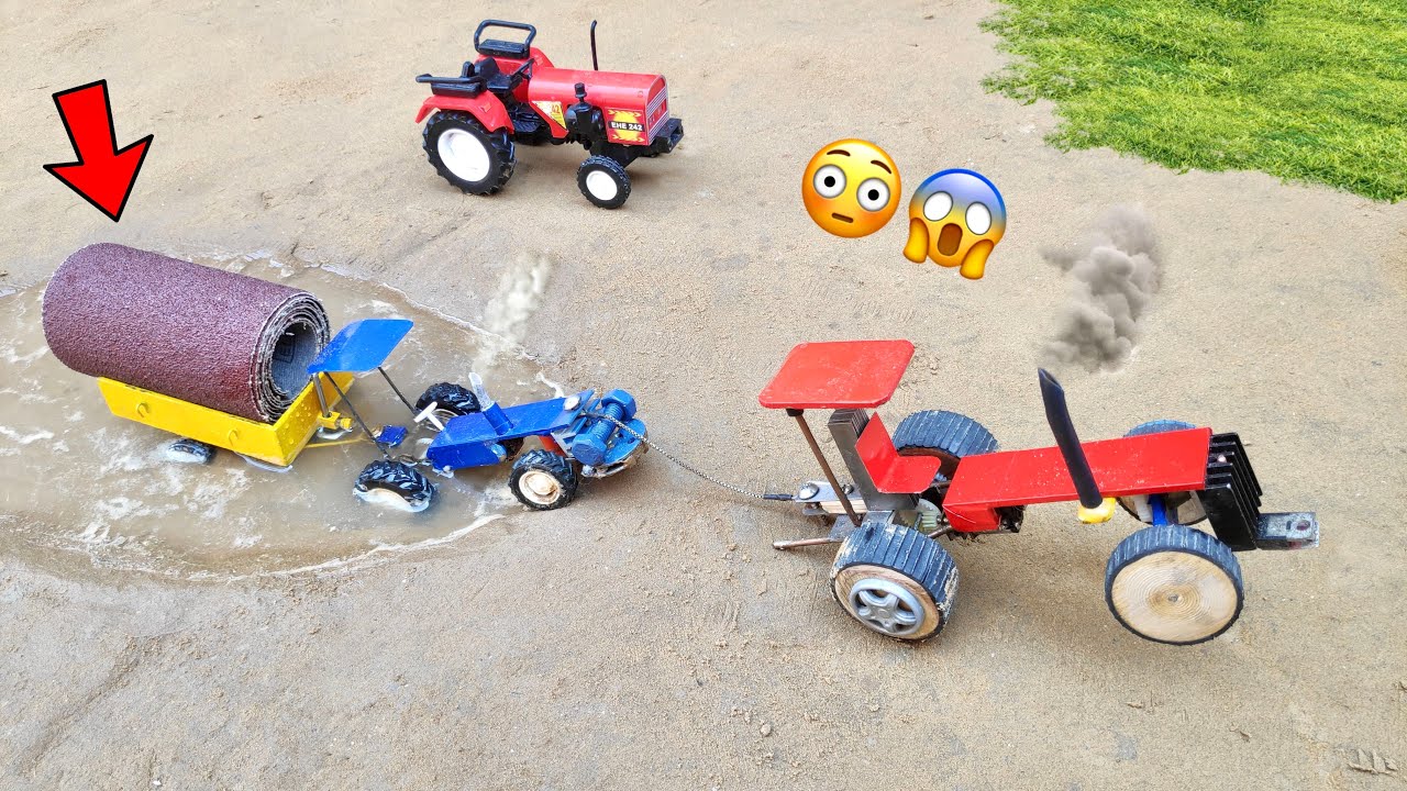 diy tractor stuck in mud mini science project | Part-3 | @KeepVilla | Tech Creators