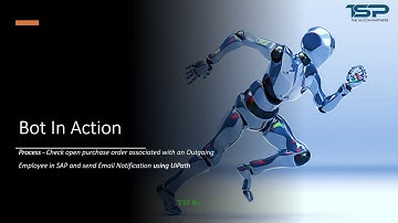 RPA Bot - Check open purchase order for an Outgoing Employee in SAP (SE16N), Send Email UiPath -TSP