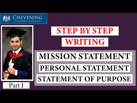 How to Write Personal Statement / Mission Statement for UK universities