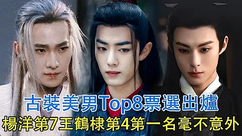古裝美男Top8票選出爐，楊洋第7、王鶴棣第4，第一名令人毫不意外#楊洋#陳曉#任嘉倫#王鶴棣#龔俊#成毅#肖戰 - 天天要聞