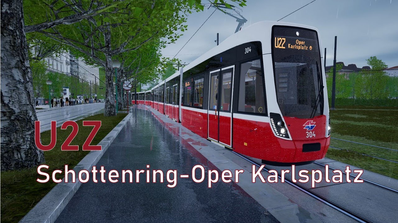 TramSim Vienna | U2Z Schottenring-Oper, Karlsplatz