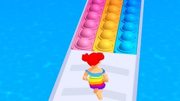 Pop It Run!  All Levels Gameplay Android,ios