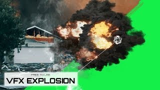 Green Screen Explosion Vfx [ Cinematic ] - Free To Use