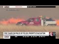 Field fire in Northeast Nebraska sends 2 to hospital, burns more than 6 miles