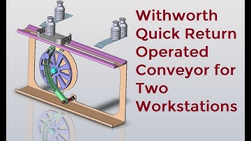 Whitworth Quick Return mechanism Operated Conveyor-Mechanical Project