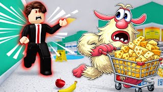 Can Booba Escape The Supermarket? Booba Plays Escape The Evil Super Market Obby (Roblox)
