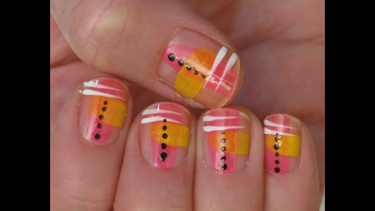 Colorful Abstract Nail Art Tutorial - wide 8