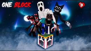 I Survived Horror One Block in Minecraft! (Ep 9)