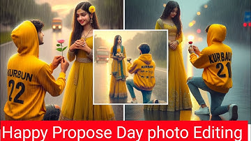 Create 3D Ai Couple Propose imagecreator 2024 | Couple propose ai photo editingl bing image creator