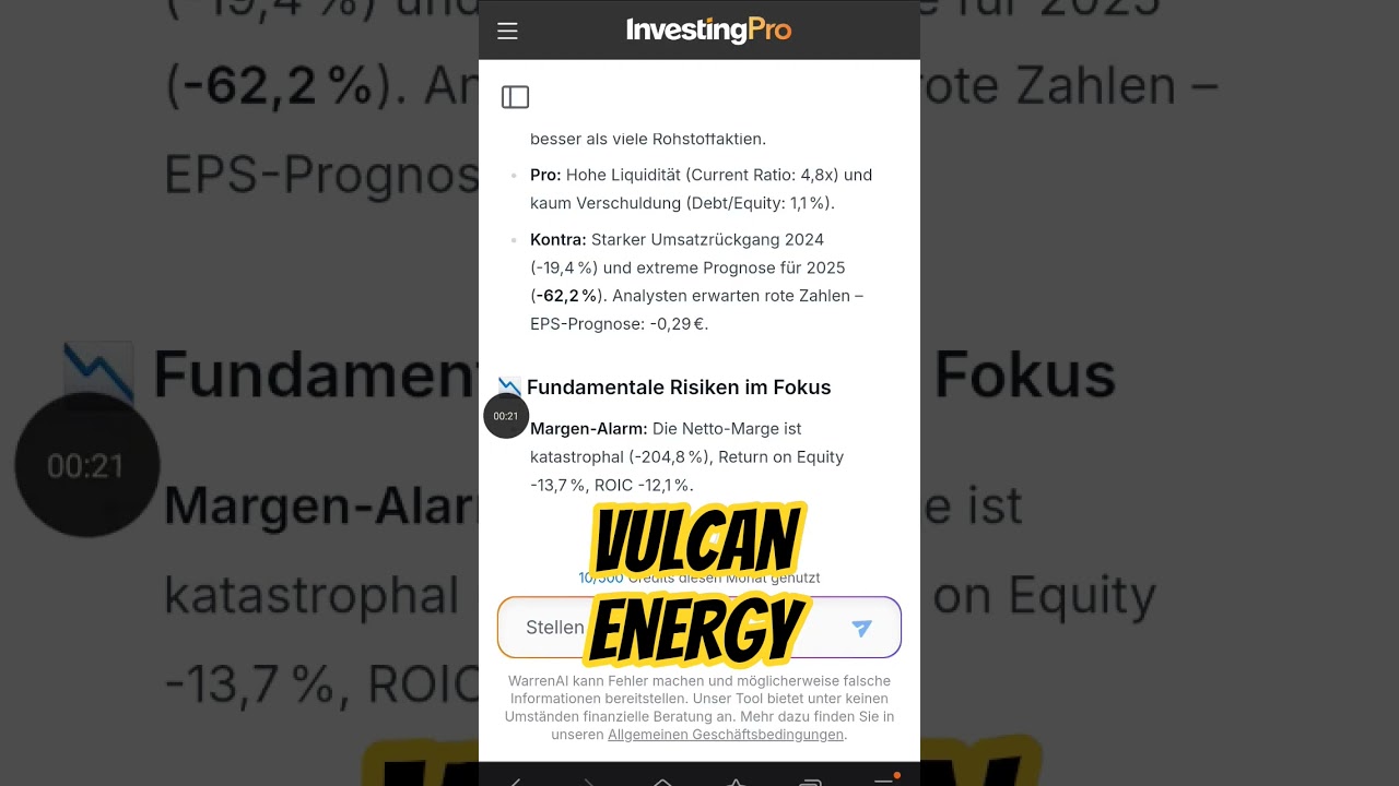 Vulcan Energy Aktie - klassisches Lithium-Poker 
