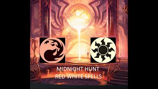 How to draft Red White Spells. MTG Midnight Hunt.