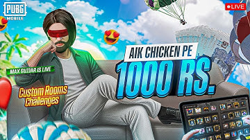 PUBG MOBILE LIVE CUSTOM ROOMS CHALLENGES - UC GIVEAWAYS #maxgujjaryt #pubgmobile #live