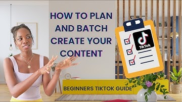 how to plan and batch record TikTok videos | beginner
