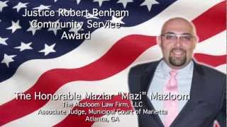 14th Annual Justice Robert Benham Awards For Community Service Honoree: Mazi Mazloom