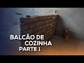 Como fazer balcão de alvenaria passo a passo completo