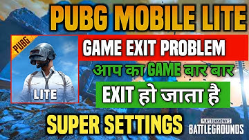 Fix Automatic Close Problem In Pubg  Mobile Lite | How To Fix Game Crash Problem In Pubg Lite #pubg