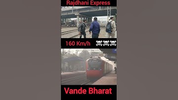 Vande Bharat Vs Rajdhani Powerfull Express #shortvideo #indianrailways #viral #shorts #rajdhani 😈😈
